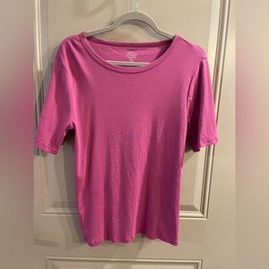 J Crew pink top (L)